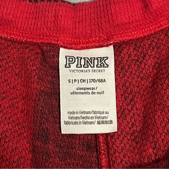 VICTORIA’S SECRET PINK PLAID RED/BLACK/WHITE SLEEPWEAR SHORTS - Picture 5 of 7